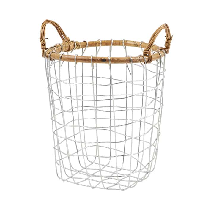 RATTAN TOP WIRE BASKET S - Image 2